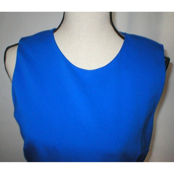 New Womens 10 NWT Designer Dress Evita Diane Von Furstenberg Blue Stretch Sheath - Picture 9 of 9